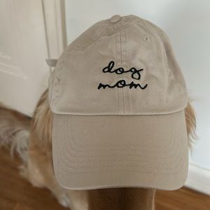 Dog Mom Hat in Beige